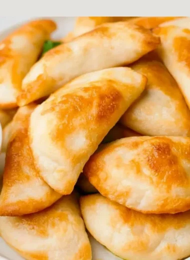 Air fryer frozen pierogies cooked to crispy perfection