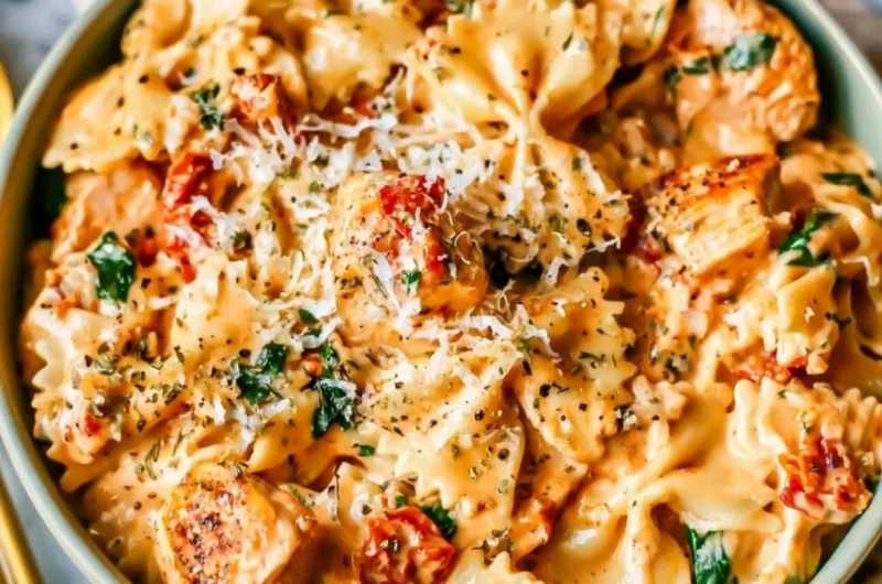 Delicious Marry Me Chicken Pasta featuring creamy sauce and tender chicken